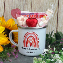 Load image into Gallery viewer, Personalised Mummy You Brighten My Day Enamel Mug