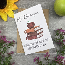 Load image into Gallery viewer, Personalised 'Thank You For Being The Best Teacher Ever'