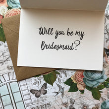Load image into Gallery viewer, Personalised Will You Be My Bridesmaid Card-The Persnickety Co