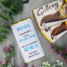 Load image into Gallery viewer, Exam Congratulations - Graduation Chocolate Bar - Blue