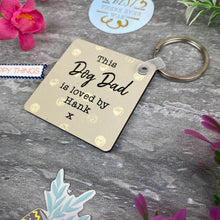 Load image into Gallery viewer, Personalised Dog Dad Keyring