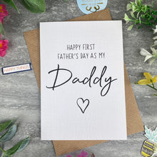 Load image into Gallery viewer, Happy First Father's Day As My Daddy Card