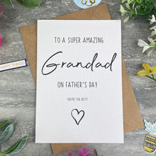 Load image into Gallery viewer, Super Amazing Grandad Father's Day Card