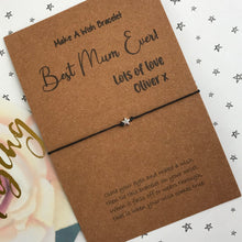 Load image into Gallery viewer, Best Mum / Mummy Ever Wish Bracelet-2-The Persnickety Co