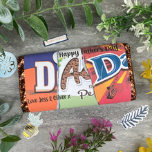 Load image into Gallery viewer, Happy Father's Day Dad Personalised Chocolate Bar