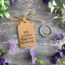 Load image into Gallery viewer, A Little Wish For Christmas Stretch Ring-4-The Persnickety Co