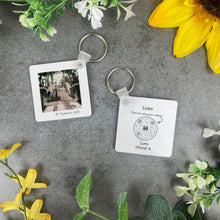 Load image into Gallery viewer, QR Code Keyring Wedding Keepsake