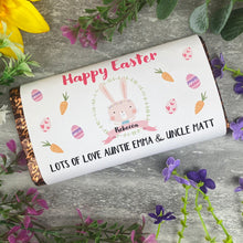 Load image into Gallery viewer, Personalised Happy Easter Chocolate Bar