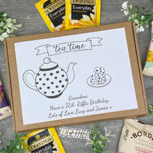 Load image into Gallery viewer, TEA-Riffic Birthday Personalised Tea and Biscuit Box-The Persnickety Co