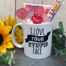 Load image into Gallery viewer, I Love Your Stupid Face Valentine's Mug-The Persnickety Co