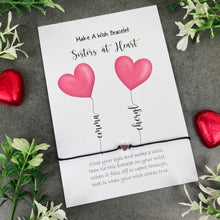 Load image into Gallery viewer, Sisters At Heart Wish Bracelet