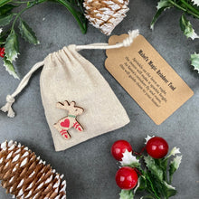 Load image into Gallery viewer, Nordic Heart Reindeer Food Bag, Reindeer, Christmas, Christmas Eve Gift, Rudolph Food