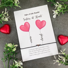 Load image into Gallery viewer, Sisters At Heart Wish Bracelet