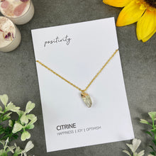 Load image into Gallery viewer, Dainty Crystal Necklace - Citrine-The Persnickety Co
