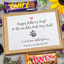 Load image into Gallery viewer, Happy Fathers Day Dog Dad- Personalised Chocolate Box-The Persnickety Co