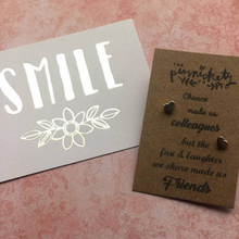 Load image into Gallery viewer, Chance Made Us Colleagues Earrings-4-The Persnickety Co