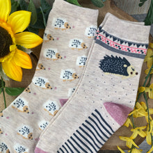 Load image into Gallery viewer, Happy Birthday Hedgehog Socks