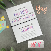 Load image into Gallery viewer, Exam Congratulations - A-Level Star Wish Bracelet