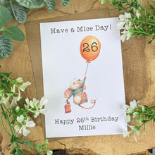Load image into Gallery viewer, Have A Mice Day! - Personalised Card-6-The Persnickety Co