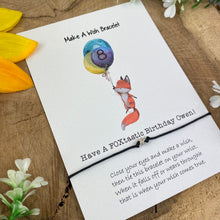 Load image into Gallery viewer, Have A Foxtastic Birthday Wish Bracelet-2-The Persnickety Co