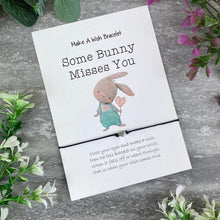 Load image into Gallery viewer, Some Bunny Misses You Make A Wish Bracelet