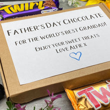 Load image into Gallery viewer, Father's Day Chocolate For The Worlds Best Grandad/Dad-4-The Persnickety Co