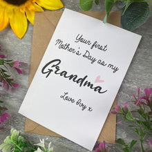 Load image into Gallery viewer, First Mother's Day Personalised Grandma Card