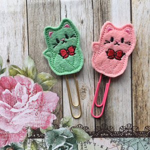 Felt Cat Paper Clip-6-The Persnickety Co