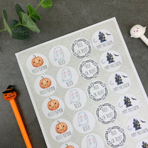 24 Halloween Stickers