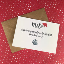 Load image into Gallery viewer, Merry Christmas Best Dog Dad/Mum Card-The Persnickety Co