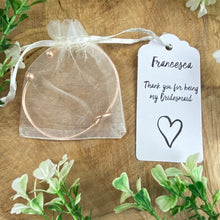 Load image into Gallery viewer, Knot Bangle - Thank You For Being My Bridesmaid-7-The Persnickety Co