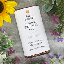 Load image into Gallery viewer, Purrfect Cat Mum Birthday Chocolate Bar