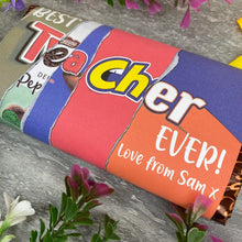 Load image into Gallery viewer, Best Teacher Ever Personalised Chocolate Bar