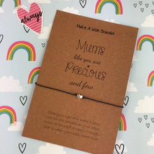 Load image into Gallery viewer, Mums Like You Are Precious And Few Make A Wish Bracelet-4-The Persnickety Co