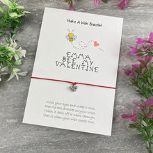 Load image into Gallery viewer, Personalised Bee My Valentine Wish Bracelet-6-The Persnickety Co
