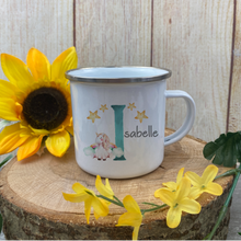 Load image into Gallery viewer, Unicorn Enamel Mug, Placemat and Coaster