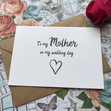 Load image into Gallery viewer, On My Wedding Day To My Mother / Father-4-The Persnickety Co