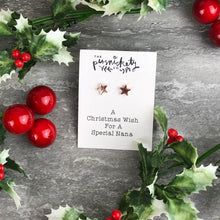 Load image into Gallery viewer, A Christmas Wish For A Special Nana - Star Earrings-6-The Persnickety Co