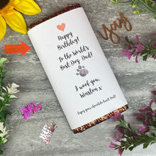 Load image into Gallery viewer, Worlds Best Dog Dad/Mum Birthday Chocolate bar