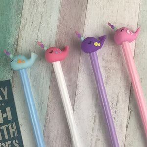 Cute Narwhal Gel Pen-7-The Persnickety Co