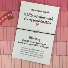 Load image into Gallery viewer, A Little Valentine's Wish Bracelet For My Sweet Daughter-8-The Persnickety Co