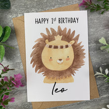 Load image into Gallery viewer, Boho Lion Birthday Card