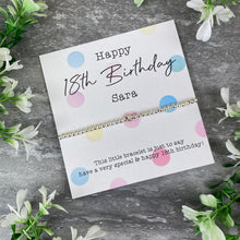 Load image into Gallery viewer, Happy 18th Birthday Beaded Bracelet-6-The Persnickety Co