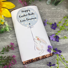 Load image into Gallery viewer, Cute Easter Bunny Personalised Chocolate Bar