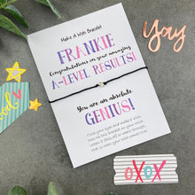 Load image into Gallery viewer, Exam Congratulations - A-Level Star Wish Bracelet