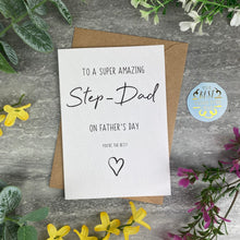 Load image into Gallery viewer, Super Amazing Step-Dad Father's Day Card