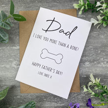 Load image into Gallery viewer, Dog Dad Bone Card