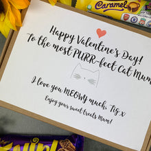 Load image into Gallery viewer, Personalised Cat Mum Valentines Day Chocolate Box