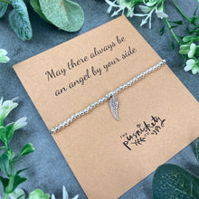 Load image into Gallery viewer, May There Always Be An Angel By Your Side Beaded Bracelet