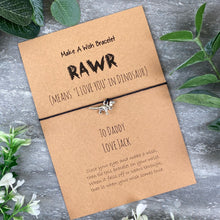 Load image into Gallery viewer, RAWR- Dinosaur Wish Bracelet